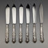 1973 British Vintage Sterling Silver Handle Cutlery 6 Pair Set Boxed Harrison Brothers
